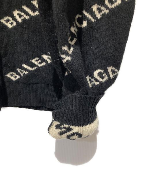 BALENCIAGA（バレンシアガ）BALENCIAGA (バレンシアガ) ロゴニットセーター ブラック サイズ:XXLの古着・服飾アイテム