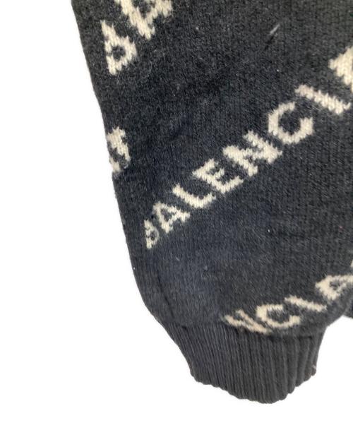BALENCIAGA（バレンシアガ）BALENCIAGA (バレンシアガ) ロゴニットセーター ブラック サイズ:XXLの古着・服飾アイテム