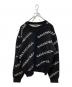 BALENCIAGA（バレンシアガ）の古着「ロゴニットセーター」｜ブラック