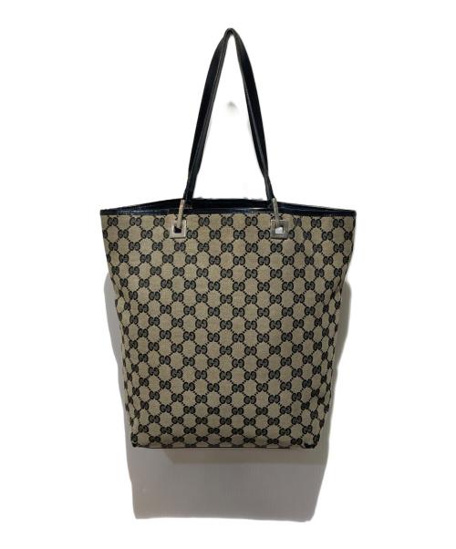GUCCI（グッチ）GUCCI (グッチ) GGキャンバストートバッグ ベージュの古着・服飾アイテム