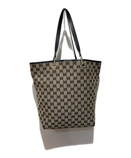 GUCCI（グッチ）GUCCI (グッチ) GGキャンバストートバッグ ベージュの古着・服飾アイテム