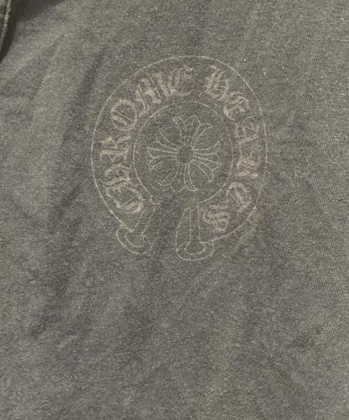 CHROME HEARTS（クロムハーツ）CHROME HEARTS (クロムハーツ) Tonal Horseshoe Logo Silver Button Polo Shirt ブラック サイズ:Ｓの古着・服飾アイテム