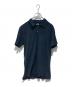 CHROME HEARTS（クロムハーツ）の古着「Tonal Horseshoe Logo Silver Button Polo Shirt」｜ブラック