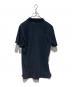 CHROME HEARTS (クロムハーツ) Tonal Horseshoe Logo Silver Button Polo Shirt ブラック サイズ:Ｓ：50000円