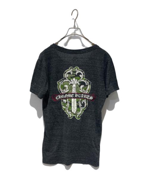 CHROME HEARTS（クロムハーツ）CHROME HEARTS (クロムハーツ) Camouflage Vine Dagger Tee ブラック サイズ:ＸＬの古着・服飾アイテム