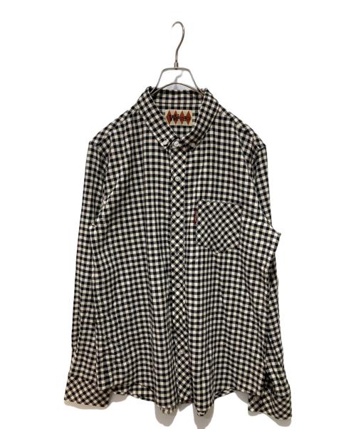 WEIRDO（ウィアード）WEIRDO (ウィアード) チェックシャツ ブラック サイズ:Ｌの古着・服飾アイテム