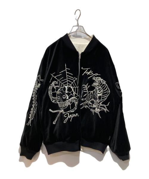 NEIGHBORHOOD（ネイバーフッド）NEIGHBORHOOD (ネイバーフッド) SOUVENIR JACKET ブラック サイズ:Ｌの古着・服飾アイテム