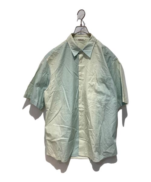 AURALEE（オーラリー）AURALEE (オーラリー) WASHED FINX GRADATION DYED SHIRTS グリーン サイズ:3の古着・服飾アイテム