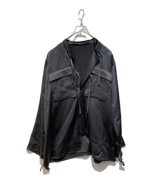 POSTELEGANT（ポステレガント）POSTELEGANT (ポステレガント) WOOL TWILL TOP ブラック サイズ:36の古着・服飾アイテム
