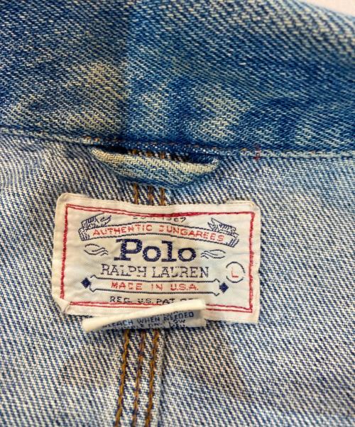 POLO RALPH LAUREN（ポロ・ラルフローレン）POLO RALPH LAUREN (ポロ・ラルフローレン) デニムジャケット ブルー サイズ:Ｌの古着・服飾アイテム