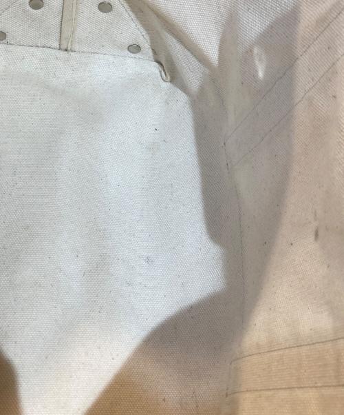 HENDER SCHEME（エンダースキーマ）Hender Scheme (エンダースキーマ) Campus Suede Handle Tote M アイボリー×ブラックの古着・服飾アイテム
