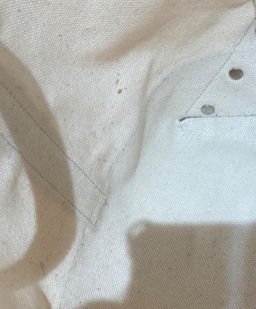 HENDER SCHEME（エンダースキーマ）Hender Scheme (エンダースキーマ) Campus Suede Handle Tote M アイボリー×ブラックの古着・服飾アイテム