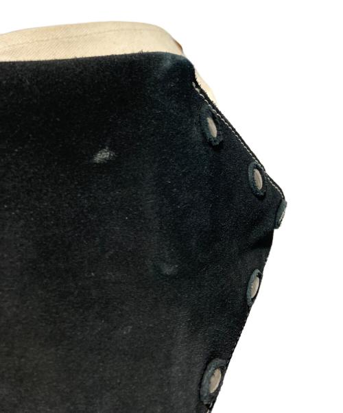 HENDER SCHEME（エンダースキーマ）Hender Scheme (エンダースキーマ) Campus Suede Handle Tote M アイボリー×ブラックの古着・服飾アイテム