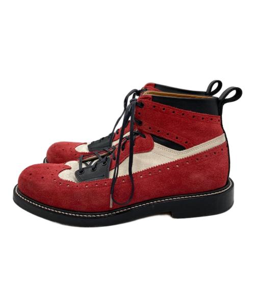 HENDER SCHEME（エンダースキーマ）HENDER SCHEME (エンダースキーマ) 冗談レースアップシューズ レッド サイズ:不明の古着・服飾アイテム
