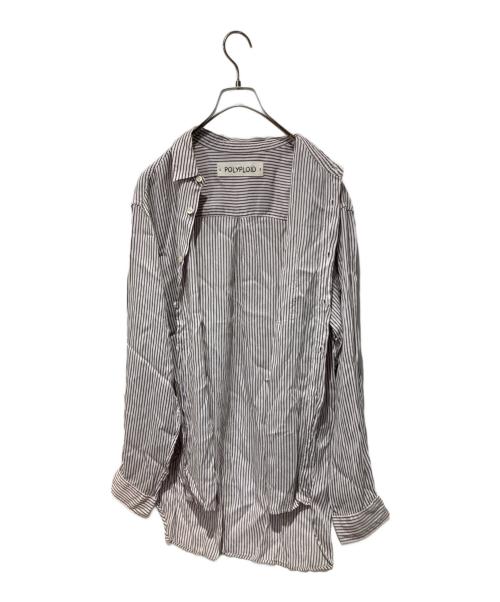 POLYPLOID（ポリプロイド）POLYPLOID (ポリプロイド) CLASSIC POCKET SHIRT パープル サイズ:3の古着・服飾アイテム