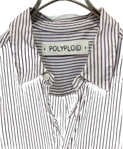 POLYPLOID（ポリプロイド）POLYPLOID (ポリプロイド) CLASSIC POCKET SHIRT パープル サイズ:3の古着・服飾アイテム