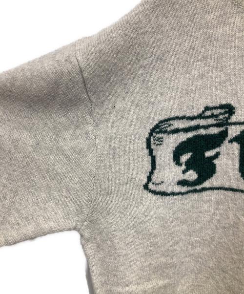 NEIGHBORHOOD（ネイバーフッド）NEIGHBORHOOD (ネイバーフッド) INTARSIA CREWNECK SWEATER グレー サイズ:Ｌの古着・服飾アイテム