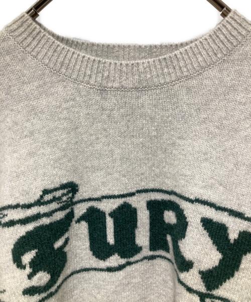 NEIGHBORHOOD（ネイバーフッド）NEIGHBORHOOD (ネイバーフッド) INTARSIA CREWNECK SWEATER グレー サイズ:Ｌの古着・服飾アイテム