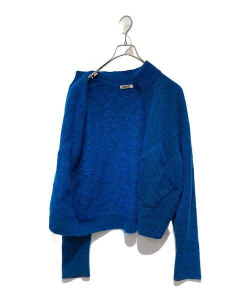 RANDY（ランディー）RANDY (ランディー) ドライバーズニットブルゾン ブルー サイズ:1の古着・服飾アイテム