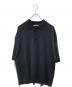 AURALEE（オーラリー）の古着「Washable Wool Rib Knit Big Polo」｜ブラック