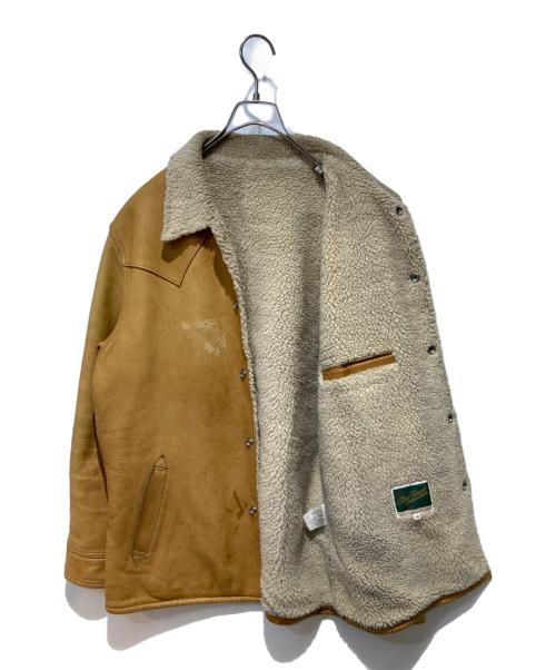 THE FLAT HEAD（ザ・フラットヘッド）THE FLAT HEAD (ザ・フラットヘッド) ディアスキンランチジャケット イエロー サイズ:40の古着・服飾アイテム