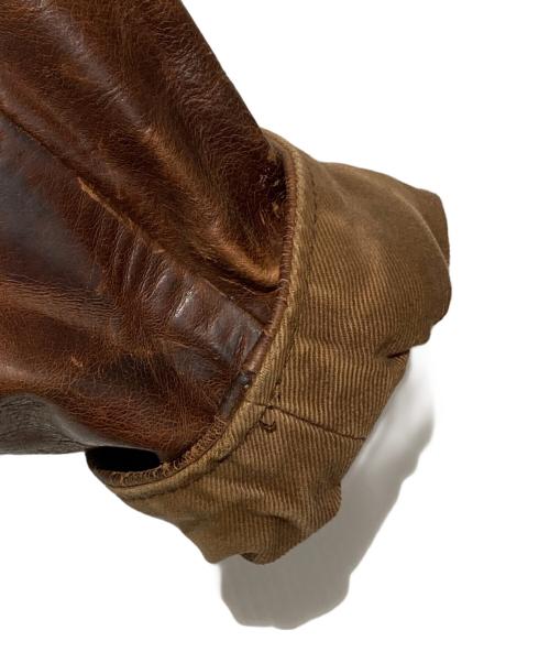 Aero LEATHER（エアロレザー）Aero LEATHER (エアロレザー) ハーフベルテッドジャケット ブラウン サイズ:42の古着・服飾アイテム