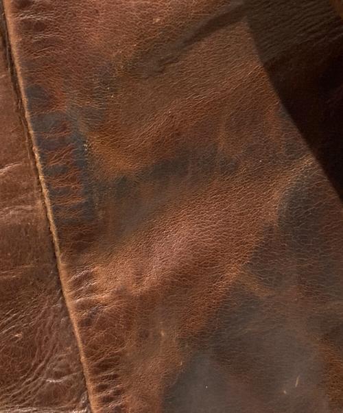 Aero LEATHER（エアロレザー）Aero LEATHER (エアロレザー) ハーフベルテッドジャケット ブラウン サイズ:42の古着・服飾アイテム