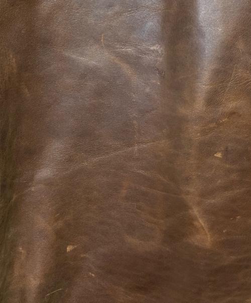 Aero LEATHER（エアロレザー）Aero LEATHER (エアロレザー) ハーフベルテッドジャケット ブラウン サイズ:42の古着・服飾アイテム