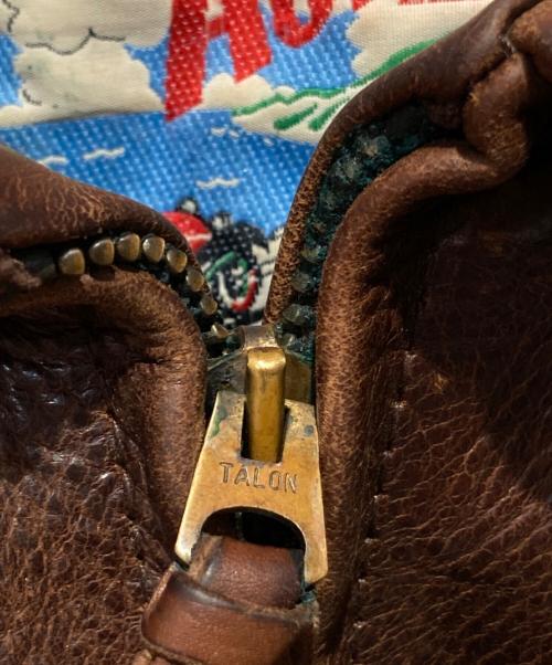 Aero LEATHER（エアロレザー）Aero LEATHER (エアロレザー) ハーフベルテッドジャケット ブラウン サイズ:42の古着・服飾アイテム