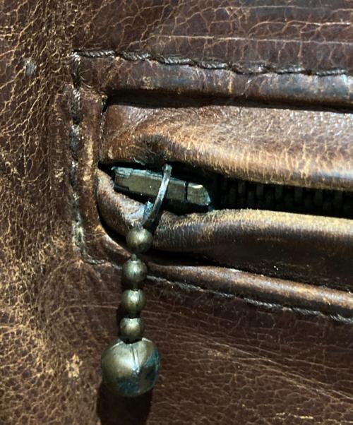 Aero LEATHER（エアロレザー）Aero LEATHER (エアロレザー) ハーフベルテッドジャケット ブラウン サイズ:42の古着・服飾アイテム