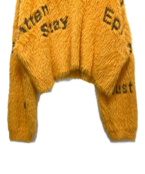 MAISON SPECIAL（メゾンスペシャル）MAISON SPECIAL (メゾンスペシャル) Shaggy Logo Knit Tops オレンジ サイズ:size freeの古着・服飾アイテム