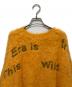 中古・古着 MAISON SPECIAL (メゾンスペシャル) Shaggy Logo Knit Tops オレンジ サイズ:size free：10000円