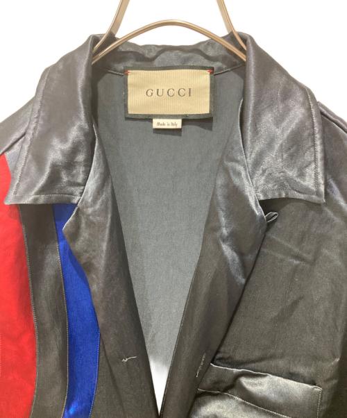 GUCCI（グッチ）GUCCI (グッチ) ボーリングシャツ グリーン サイズ:46の古着・服飾アイテム