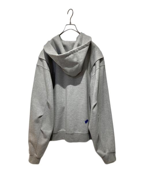 ADER error（アーダーエラー）ADER error (アーダーエラー) スカルプチャーロゴフーディージャケット グレー サイズ:A2の古着・服飾アイテム