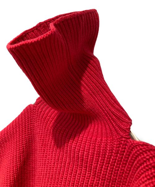 RAF SIMONS（ラフシモンズ）RAF SIMONS (ラフシモンズ) 18AW SINGLE PANEL PATCH TURTLENECK ショッキングピンク サイズ:FREEの古着・服飾アイテム