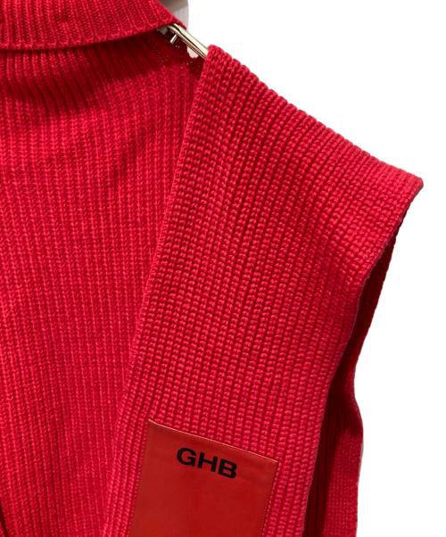 RAF SIMONS（ラフシモンズ）RAF SIMONS (ラフシモンズ) 18AW SINGLE PANEL PATCH TURTLENECK ショッキングピンク サイズ:FREEの古着・服飾アイテム