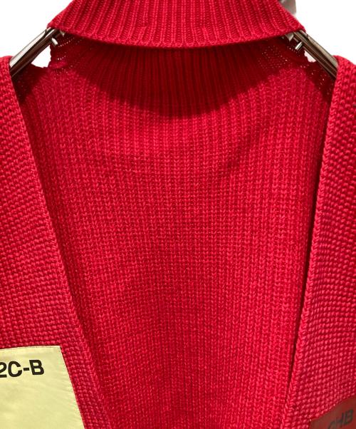 RAF SIMONS（ラフシモンズ）RAF SIMONS (ラフシモンズ) 18AW SINGLE PANEL PATCH TURTLENECK ショッキングピンク サイズ:FREEの古着・服飾アイテム