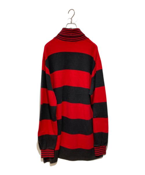 POLO RALPH LAUREN（ポロ・ラルフローレン）POLO RALPH LAUREN (ポロ・ラルフローレン) ボーダータートルネックニット レッド サイズ:XLの古着・服飾アイテム