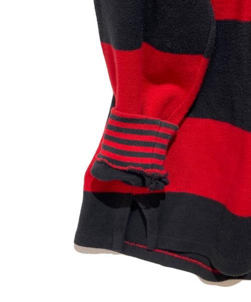 POLO RALPH LAUREN（ポロ・ラルフローレン）POLO RALPH LAUREN (ポロ・ラルフローレン) ボーダータートルネックニット レッド サイズ:XLの古着・服飾アイテム