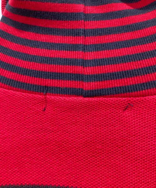 POLO RALPH LAUREN（ポロ・ラルフローレン）POLO RALPH LAUREN (ポロ・ラルフローレン) ボーダータートルネックニット レッド サイズ:XLの古着・服飾アイテム