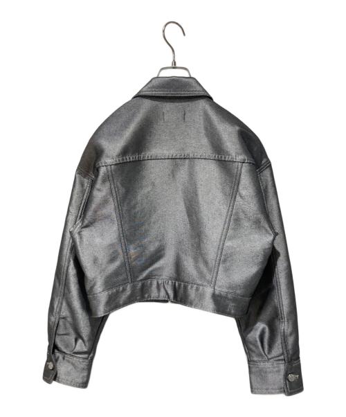 Calvin Klein Jeans（カルバンクラインジーンズ）Calvin Klein Jeans (カルバンクラインジーンズ) ジップアップジャケット シルバー サイズ:ＸＳの古着・服飾アイテム