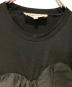 中古・古着 ENFOLD (エンフォルド) FRONT-DETAIL Tシャツ ブラック サイズ:38：11000円