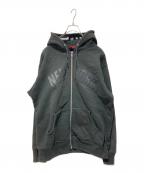 SUPREMEシュプリーム）の古着「NEW YORK ARC LOGO ZIP UP HOODIE」｜ブラック