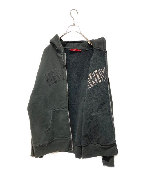 SUPREME（シュプリーム）Supreme (シュプリーム) NEW YORK ARC LOGO ZIP UP HOODIE ブラック サイズ:ＸＬの古着・服飾アイテム