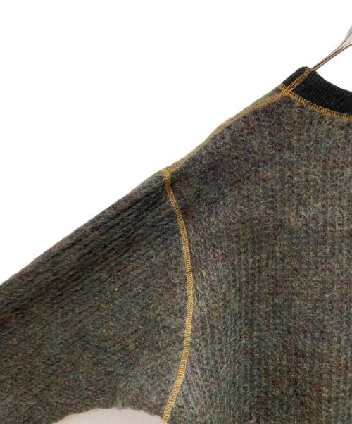 KOLOR（カラー）KOLOR (カラー) モヘアサーマルニット ブラウン サイズ:1の古着・服飾アイテム