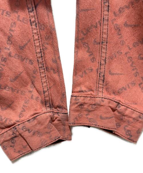 LEVI'S PReMIUM（リーバイス プレミアム）LEVI'S PReMIUM (リーバイス プレミアム) NIKE (ナイキ) Monogram Trukcer Jacket ピンク×ネイビー サイズ: XSの古着・服飾アイテム