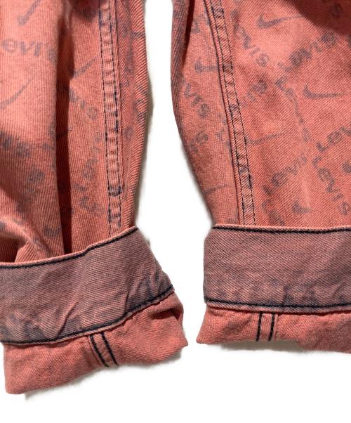 LEVI'S PReMIUM（リーバイス プレミアム）LEVI'S PReMIUM (リーバイス プレミアム) NIKE (ナイキ) Monogram Trukcer Jacket ピンク×ネイビー サイズ: XSの古着・服飾アイテム
