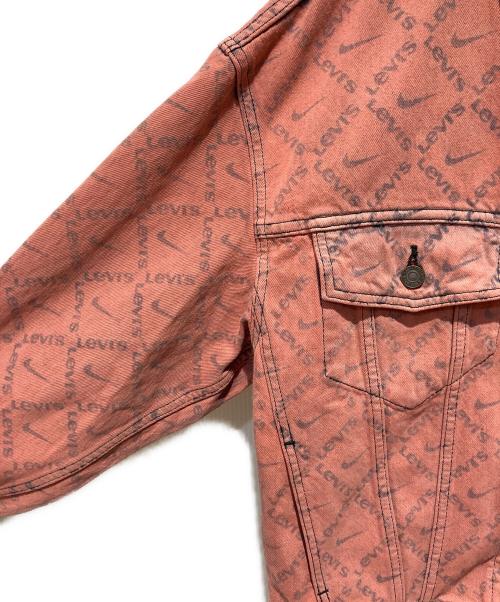 LEVI'S PReMIUM（リーバイス プレミアム）LEVI'S PReMIUM (リーバイス プレミアム) NIKE (ナイキ) Monogram Trukcer Jacket ピンク×ネイビー サイズ: XSの古着・服飾アイテム