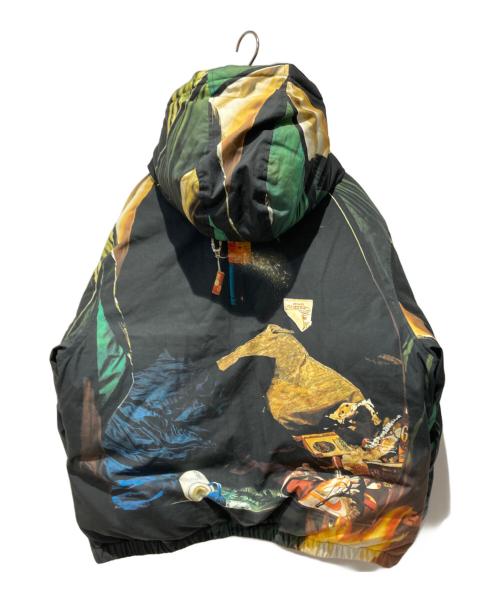 SUPREME（シュプリーム）SUPREME (シュプリーム) Firecracker Down Jacket ブラック×グリーン サイズ:Mの古着・服飾アイテム