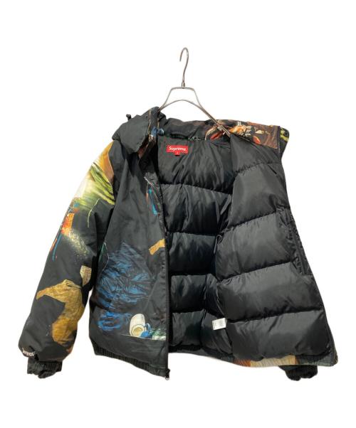 SUPREME（シュプリーム）SUPREME (シュプリーム) Firecracker Down Jacket ブラック×グリーン サイズ:Mの古着・服飾アイテム